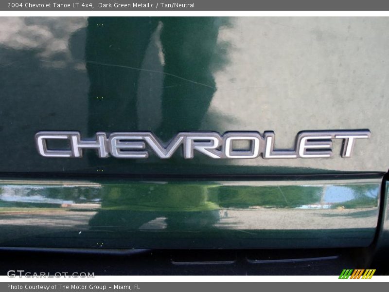 Dark Green Metallic / Tan/Neutral 2004 Chevrolet Tahoe LT 4x4