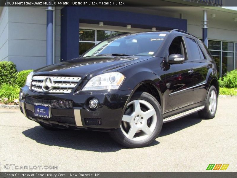 Obsidian Black Metallic / Black 2008 Mercedes-Benz ML 550 4Matic