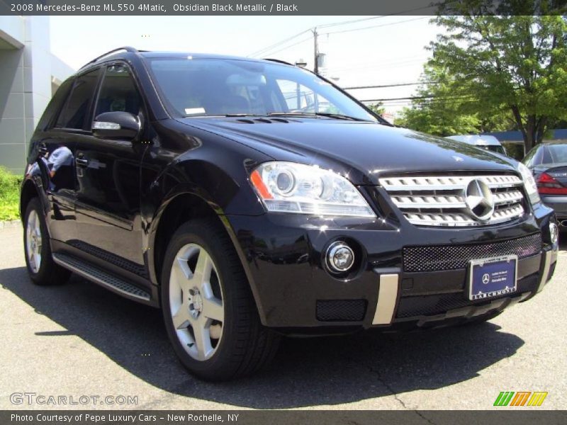 Obsidian Black Metallic / Black 2008 Mercedes-Benz ML 550 4Matic