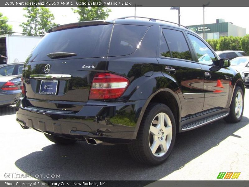 Obsidian Black Metallic / Black 2008 Mercedes-Benz ML 550 4Matic