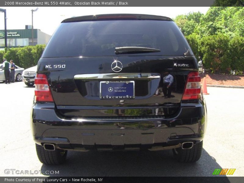 Obsidian Black Metallic / Black 2008 Mercedes-Benz ML 550 4Matic