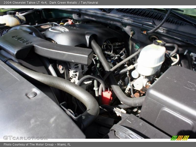 Dark Green Metallic / Tan/Neutral 2004 Chevrolet Tahoe LT 4x4