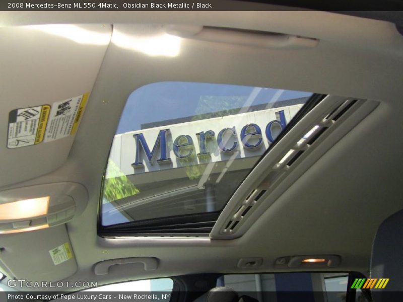 Obsidian Black Metallic / Black 2008 Mercedes-Benz ML 550 4Matic