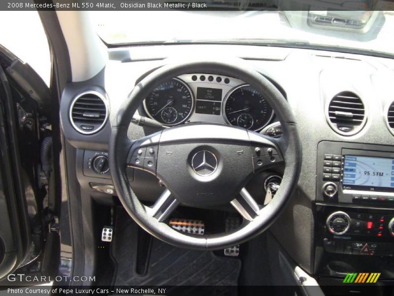 Obsidian Black Metallic / Black 2008 Mercedes-Benz ML 550 4Matic