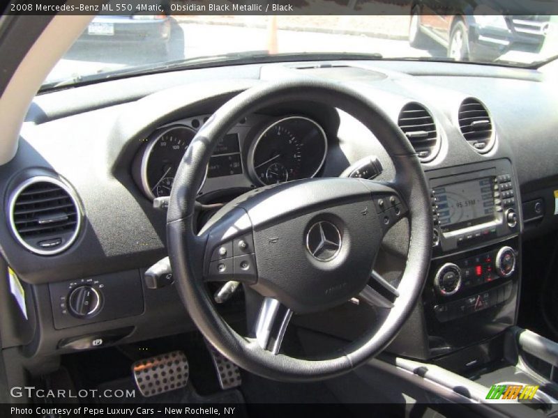 Obsidian Black Metallic / Black 2008 Mercedes-Benz ML 550 4Matic