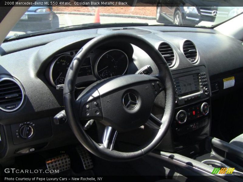 Obsidian Black Metallic / Black 2008 Mercedes-Benz ML 550 4Matic