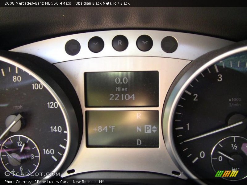 Obsidian Black Metallic / Black 2008 Mercedes-Benz ML 550 4Matic