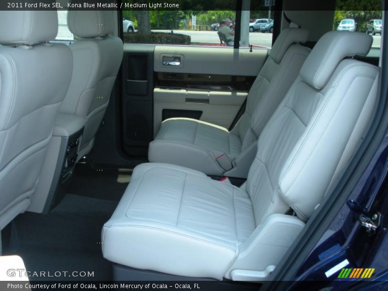 Kona Blue Metallic / Medium Light Stone 2011 Ford Flex SEL