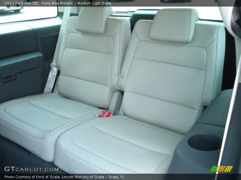 Kona Blue Metallic / Medium Light Stone 2011 Ford Flex SEL