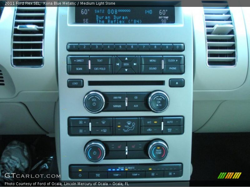 Kona Blue Metallic / Medium Light Stone 2011 Ford Flex SEL