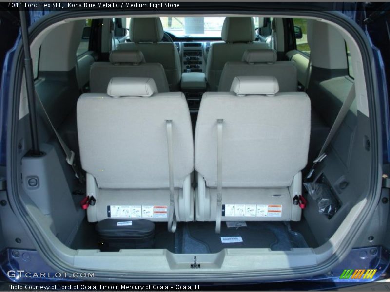 Kona Blue Metallic / Medium Light Stone 2011 Ford Flex SEL