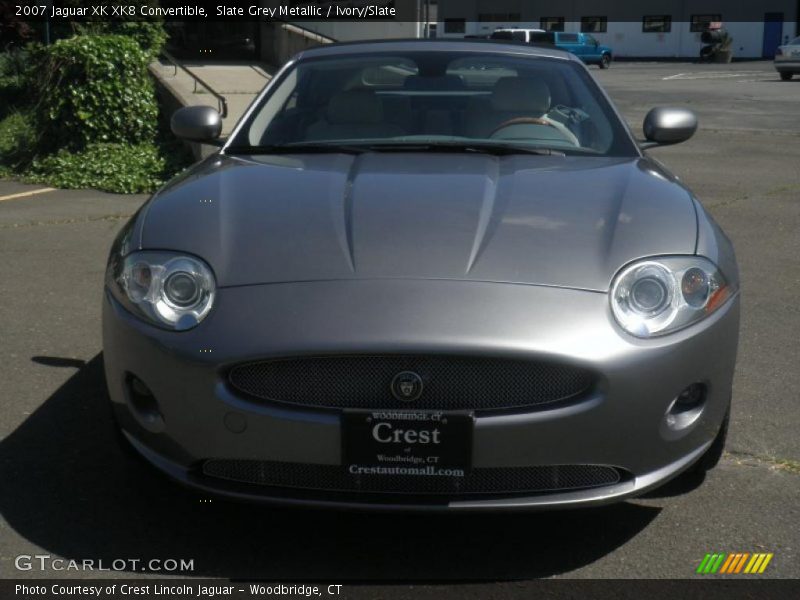 Slate Grey Metallic / Ivory/Slate 2007 Jaguar XK XK8 Convertible