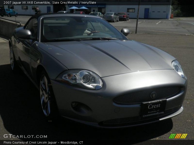 Slate Grey Metallic / Ivory/Slate 2007 Jaguar XK XK8 Convertible