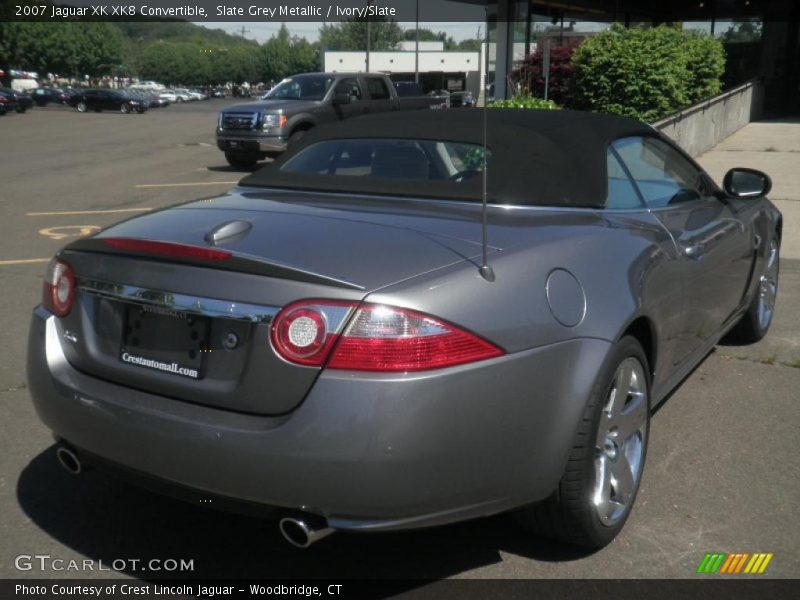 Slate Grey Metallic / Ivory/Slate 2007 Jaguar XK XK8 Convertible