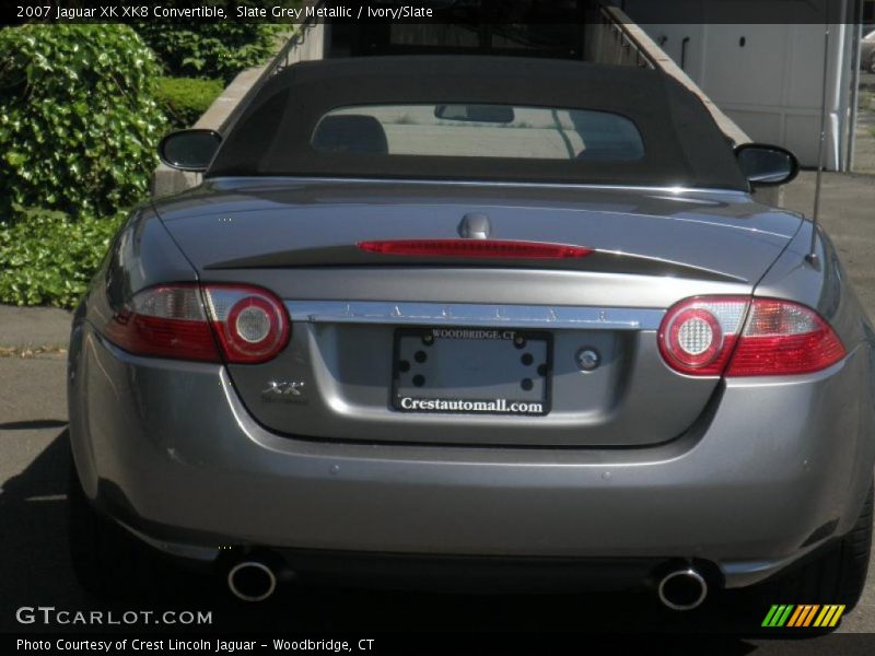 Slate Grey Metallic / Ivory/Slate 2007 Jaguar XK XK8 Convertible