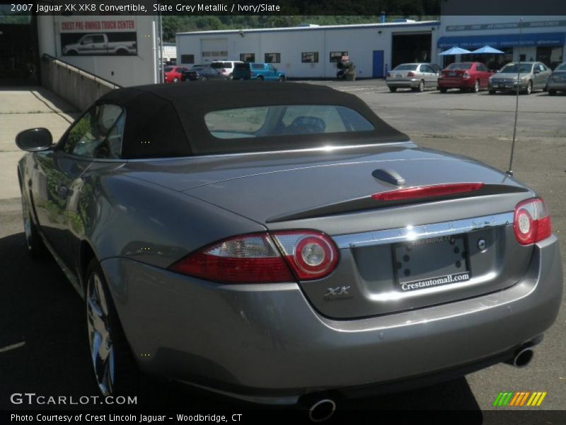 Slate Grey Metallic / Ivory/Slate 2007 Jaguar XK XK8 Convertible