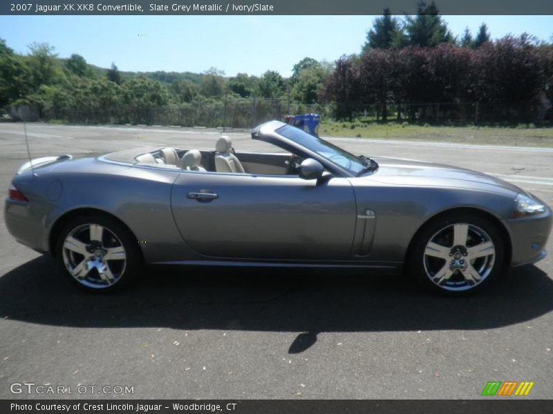 Slate Grey Metallic / Ivory/Slate 2007 Jaguar XK XK8 Convertible