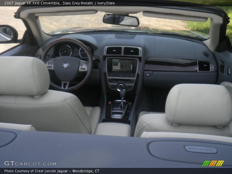 Slate Grey Metallic / Ivory/Slate 2007 Jaguar XK XK8 Convertible