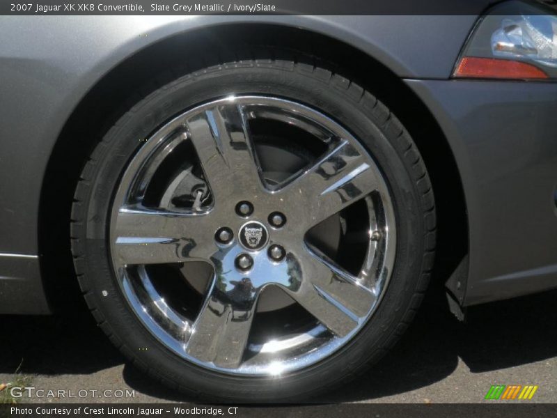 Slate Grey Metallic / Ivory/Slate 2007 Jaguar XK XK8 Convertible