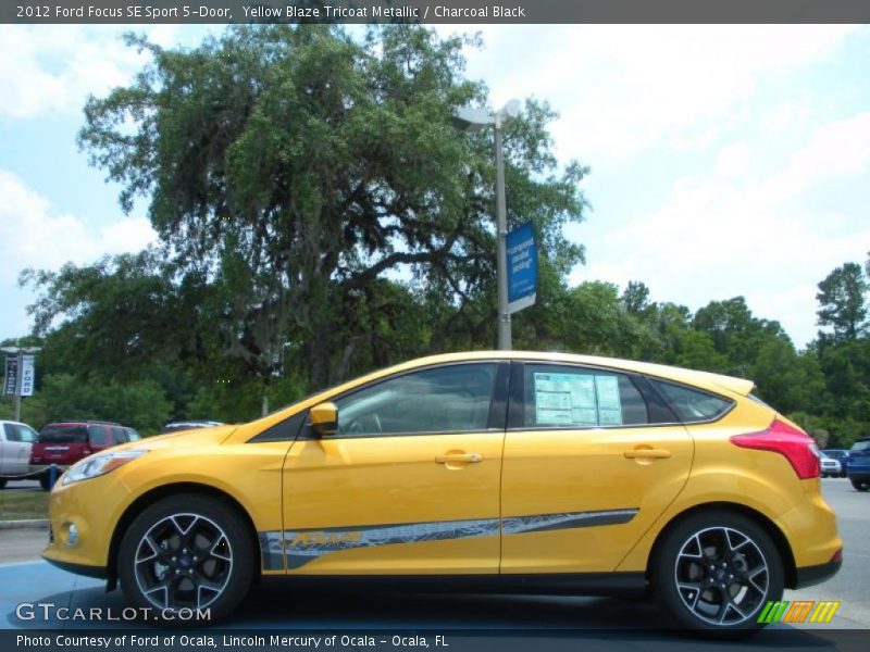  2012 Focus SE Sport 5-Door Yellow Blaze Tricoat Metallic