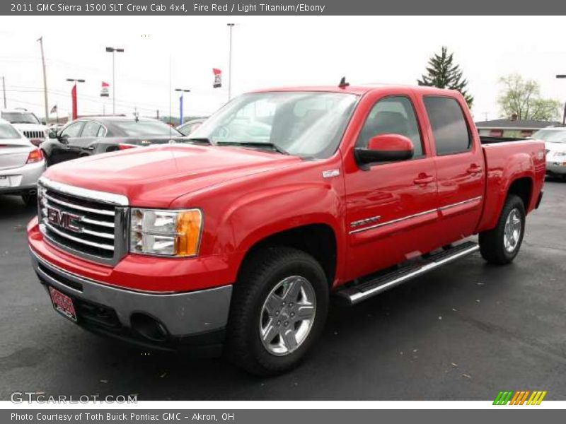 Fire Red / Light Titanium/Ebony 2011 GMC Sierra 1500 SLT Crew Cab 4x4