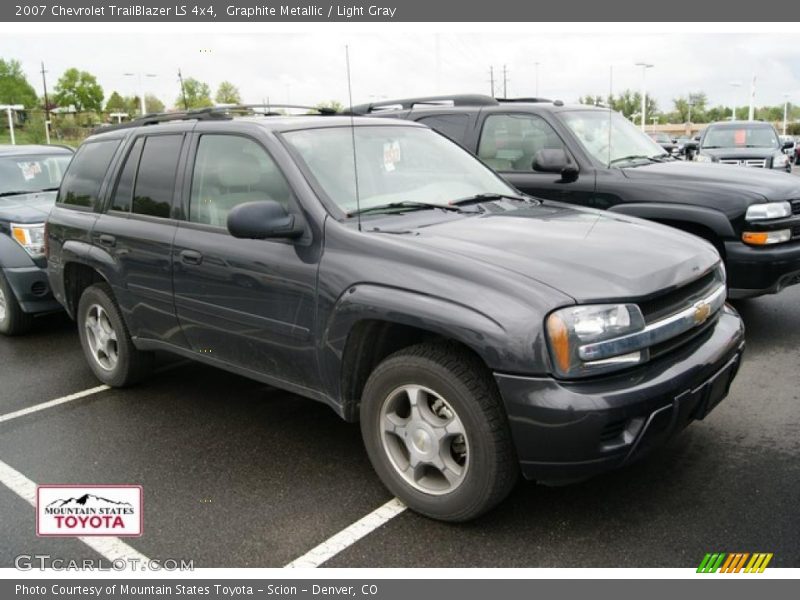 Graphite Metallic / Light Gray 2007 Chevrolet TrailBlazer LS 4x4