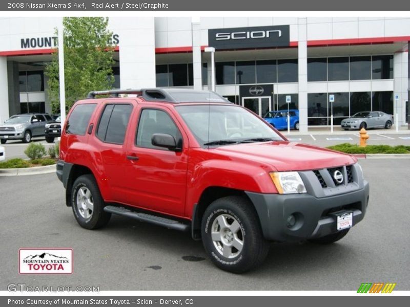 Red Alert / Steel/Graphite 2008 Nissan Xterra S 4x4