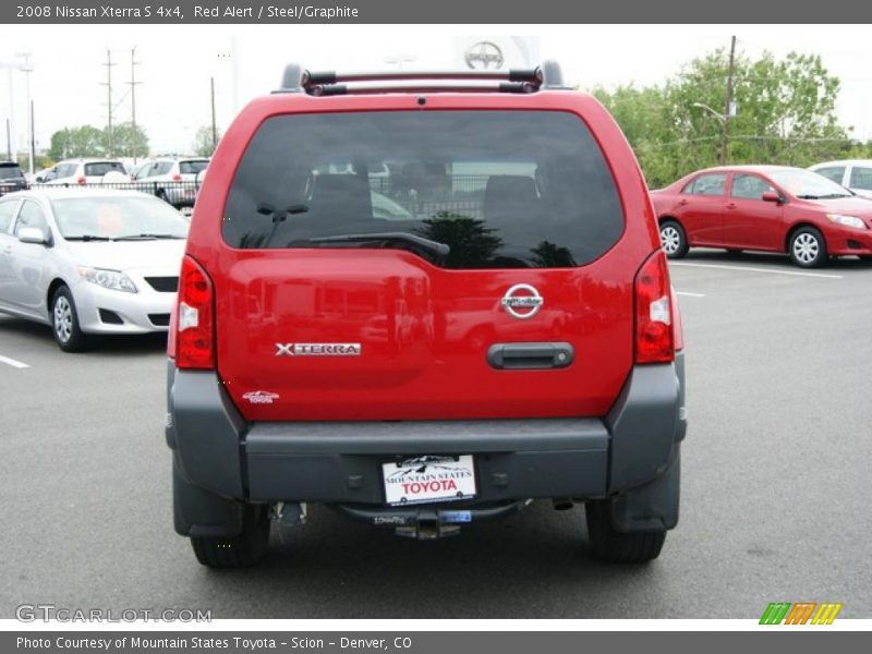 Red Alert / Steel/Graphite 2008 Nissan Xterra S 4x4