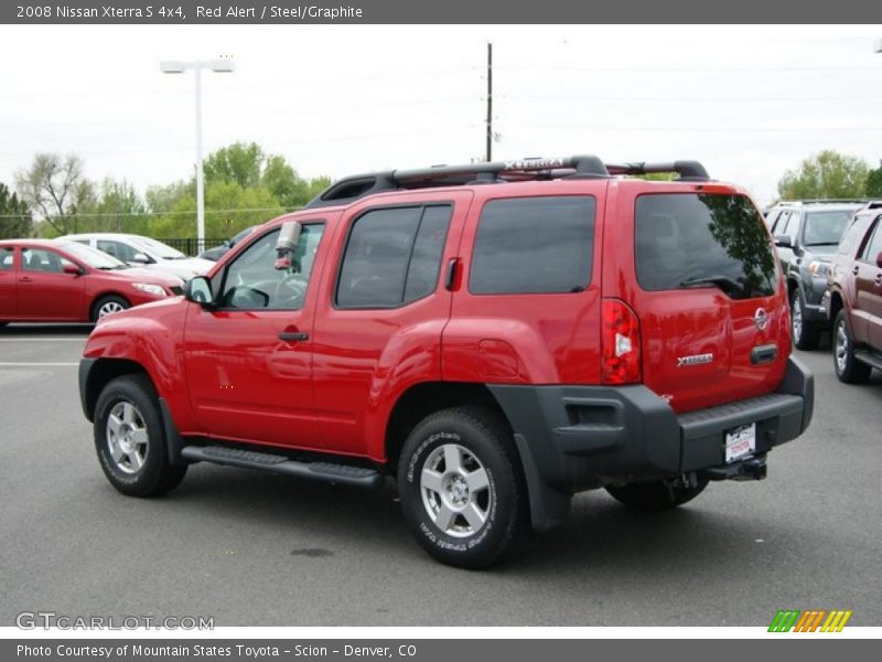 Red Alert / Steel/Graphite 2008 Nissan Xterra S 4x4
