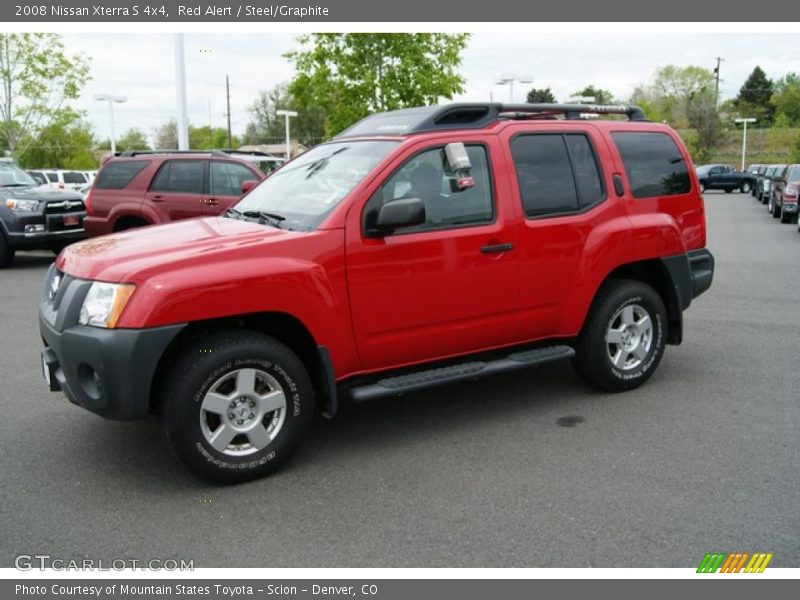 Red Alert / Steel/Graphite 2008 Nissan Xterra S 4x4