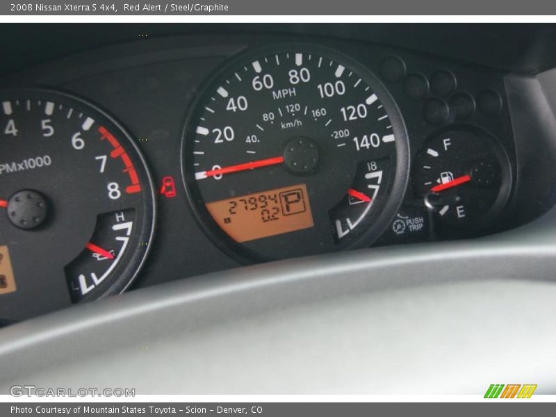 Red Alert / Steel/Graphite 2008 Nissan Xterra S 4x4