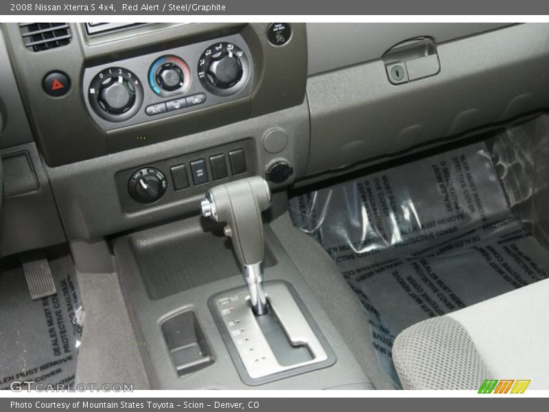 Red Alert / Steel/Graphite 2008 Nissan Xterra S 4x4