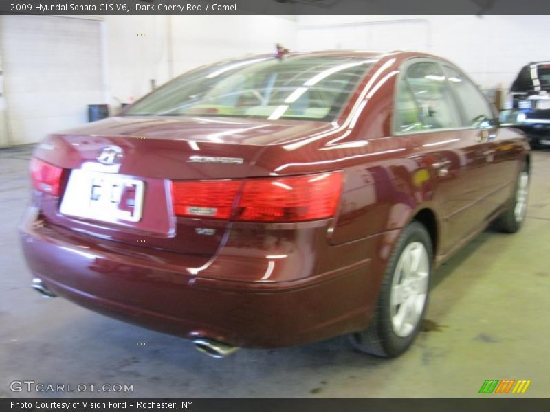 Dark Cherry Red / Camel 2009 Hyundai Sonata GLS V6