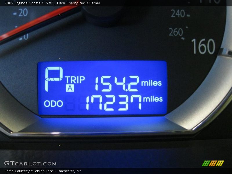 Dark Cherry Red / Camel 2009 Hyundai Sonata GLS V6