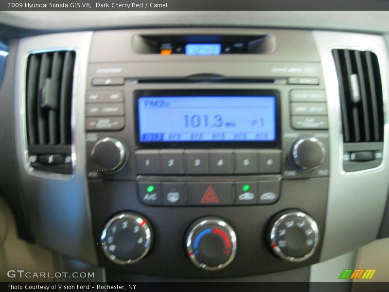 Dark Cherry Red / Camel 2009 Hyundai Sonata GLS V6