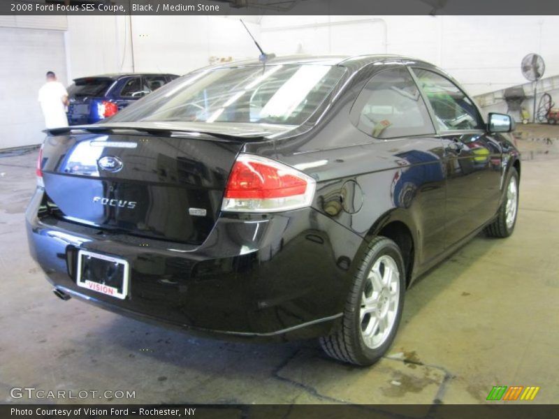 Black / Medium Stone 2008 Ford Focus SES Coupe