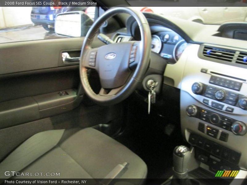 Black / Medium Stone 2008 Ford Focus SES Coupe