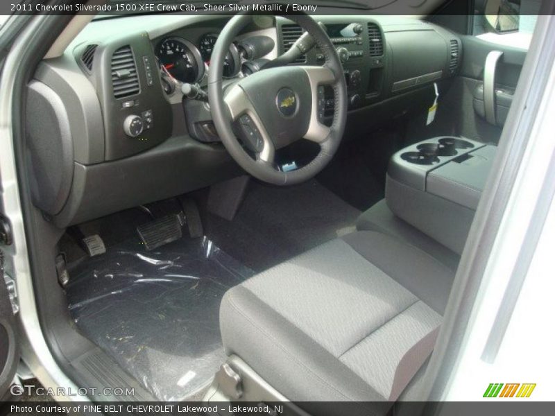 Sheer Silver Metallic / Ebony 2011 Chevrolet Silverado 1500 XFE Crew Cab