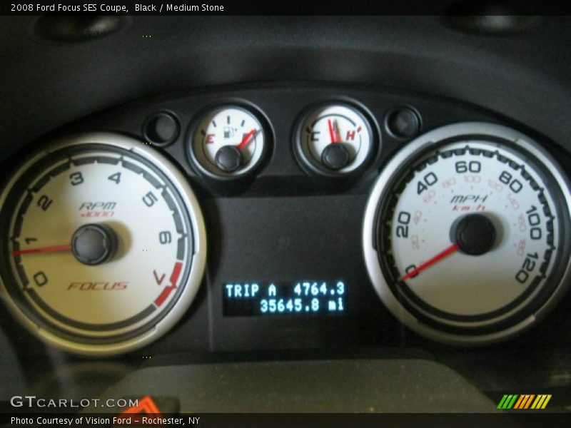Black / Medium Stone 2008 Ford Focus SES Coupe
