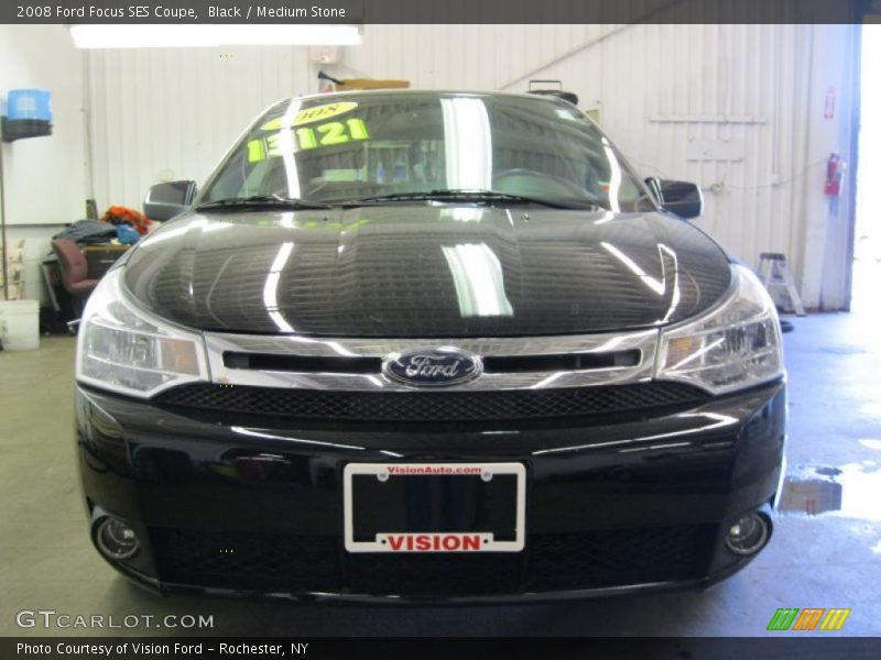 Black / Medium Stone 2008 Ford Focus SES Coupe