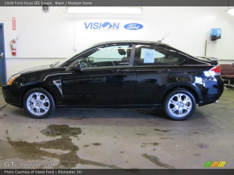Black / Medium Stone 2008 Ford Focus SES Coupe