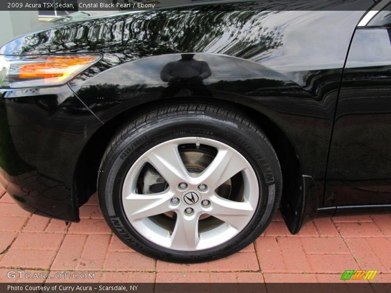 Crystal Black Pearl / Ebony 2009 Acura TSX Sedan