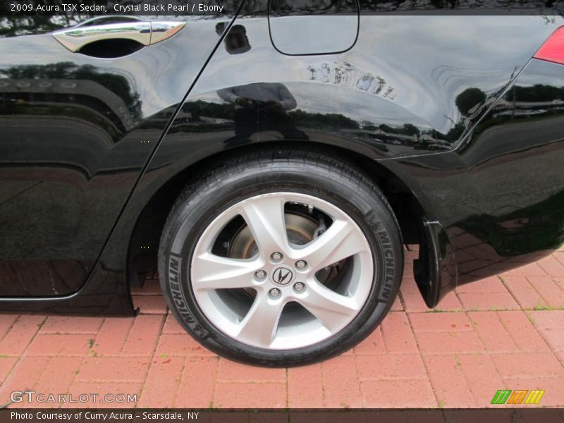 Crystal Black Pearl / Ebony 2009 Acura TSX Sedan