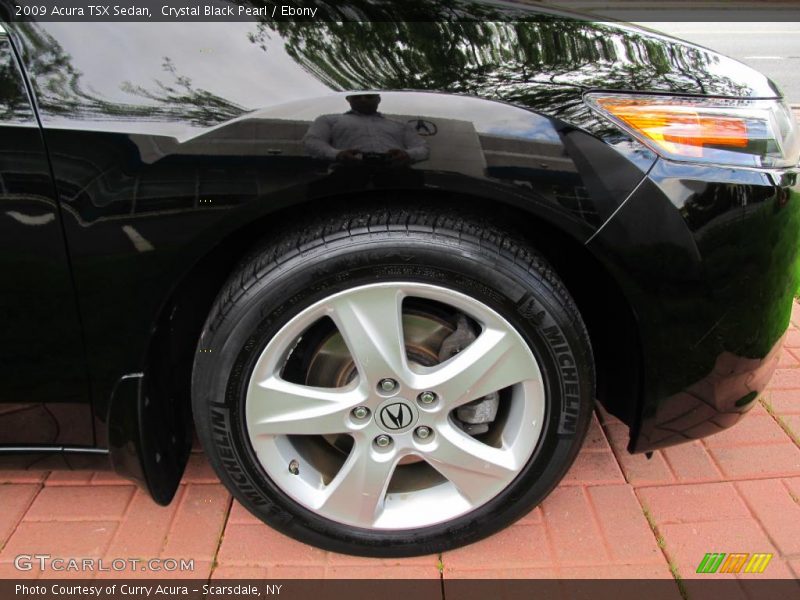 Crystal Black Pearl / Ebony 2009 Acura TSX Sedan