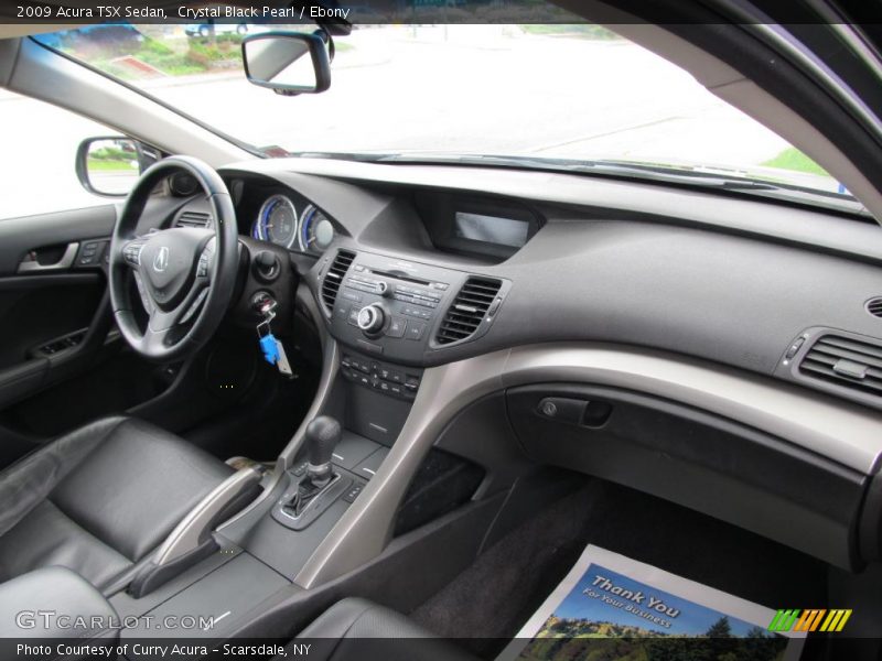 Crystal Black Pearl / Ebony 2009 Acura TSX Sedan