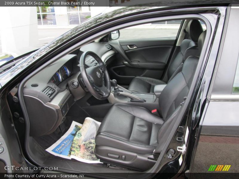 Crystal Black Pearl / Ebony 2009 Acura TSX Sedan