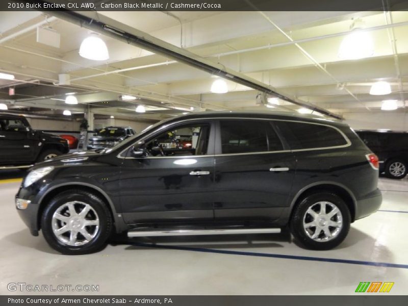 Carbon Black Metallic / Cashmere/Cocoa 2010 Buick Enclave CXL AWD