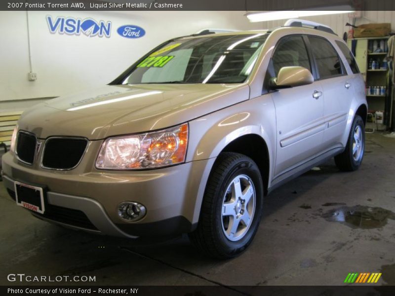 Liquid Silver Metallic / Cashmere 2007 Pontiac Torrent AWD