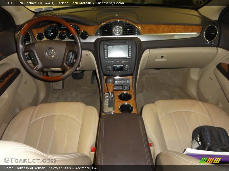 Carbon Black Metallic / Cashmere/Cocoa 2010 Buick Enclave CXL AWD
