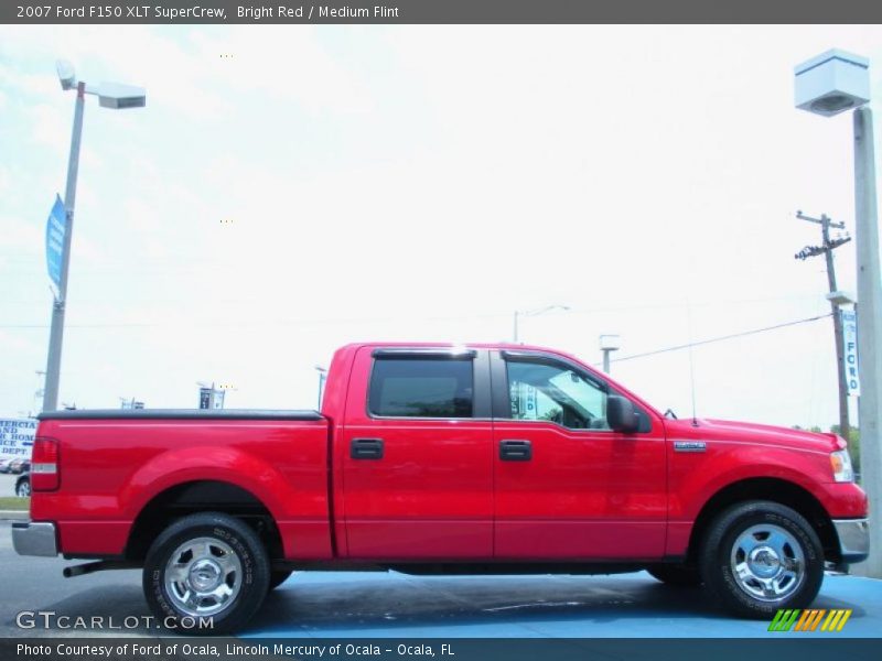 Bright Red / Medium Flint 2007 Ford F150 XLT SuperCrew